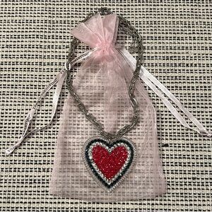 Tarina Tarantino huge love necklace